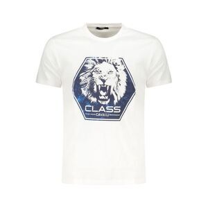 Cavalli Class Bianco Cotton Men Men's T-Shirt